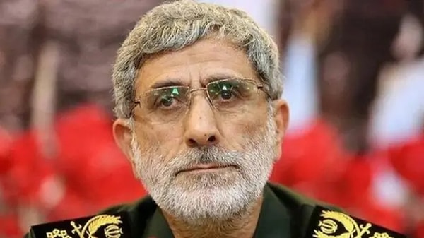 Kudüs Gücü Komutanı İsmail Kaani'nin öldürüldüğünü ABD basını duyurdu. Görseli
