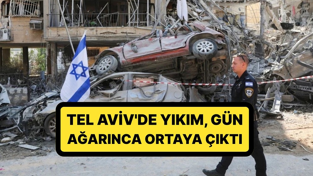 İran'ın Yüzlerce Füze Fırlattığı İsrail'de Büyük Yıkım: Tel Aviv'de Hasar Gün Ağarınca Ortaya Çıktı
