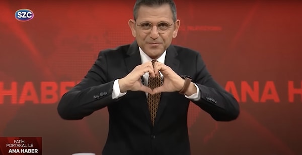 Haziran ayında sık sık emekliliğe ayrılacağını belirten Fatih Portakal, son yayınını gerçekleştirdi. Görseli