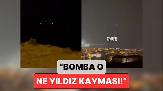 Yıldız Kayması Sandılar: İran'ın İsrail'e Attığı Füzeler Hatay ve Mersin Semalarında Görüntülendi