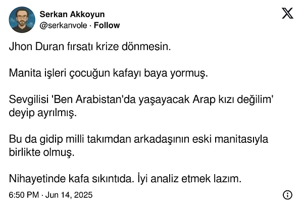"Manita işleri çocuğun kafayı baya yormuş" Görseli