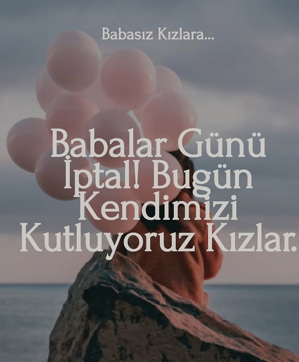 Instagram’dan yaptığı paylaşımda “Babalar Günü iptal” diyerek dikkat çeken Özyılmazel, yazısında “Bugün kendiniz tebrik ediyor, alkışlıyor, kucaklıyoruz #babasızkızlar 🩷🫂 Kökümüz de, aidiyetimiz de, güvenimiz de biziz aslında. Bizi kutluyorum🎈” ifadeleriyle seslendi. Görseli