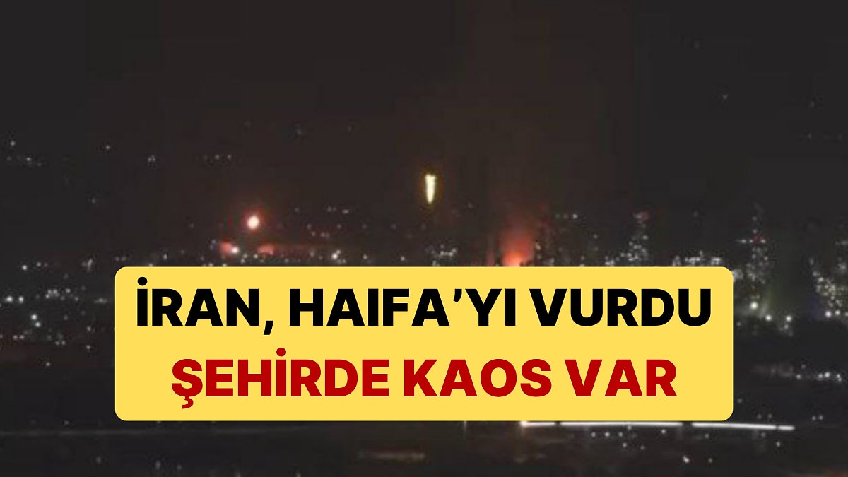 İran, Haifa&apos;yı Balistik Füzeyle Vurdu: Şehirde Kaos Var