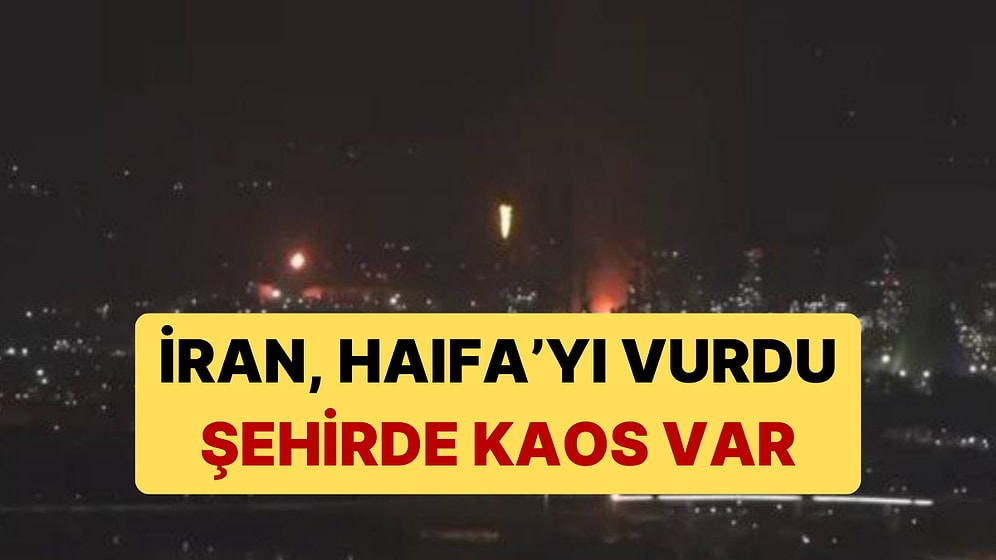 İran, Haifa'yı Balistik Füzeyle Vurdu: Şehirde Kaos Var