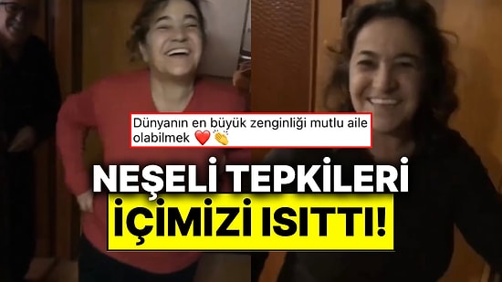 Aile Evine Giderken Yaptığı Sürprizleri Kaydeden Kadın Anne ve Babasının Tepkileriyle Tebessüm Ettirdi