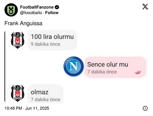 9. Pazarlıkların böyle ilerliyor olması muhtemel 😂