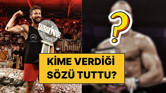 Survivor Şampiyonu Adem Kılıççı'dan İlk Paylaşım Geldi: Şampiyonluk Sözünü Kime Verdiğini Açıkladı!