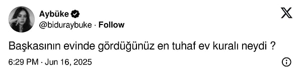 Her şey, @biduraybuke adlı kullanıcının X ahalisine yönelttiği soru ile başladı... Görseli