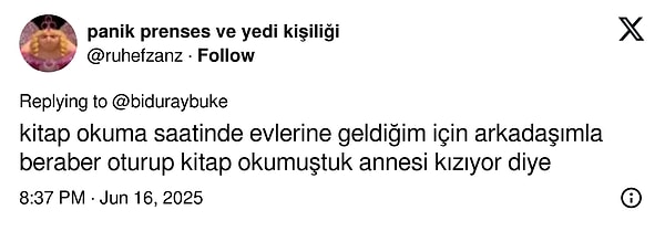 Kitap okuma saati bayağı bir iyiymiş yalnız! Görseli