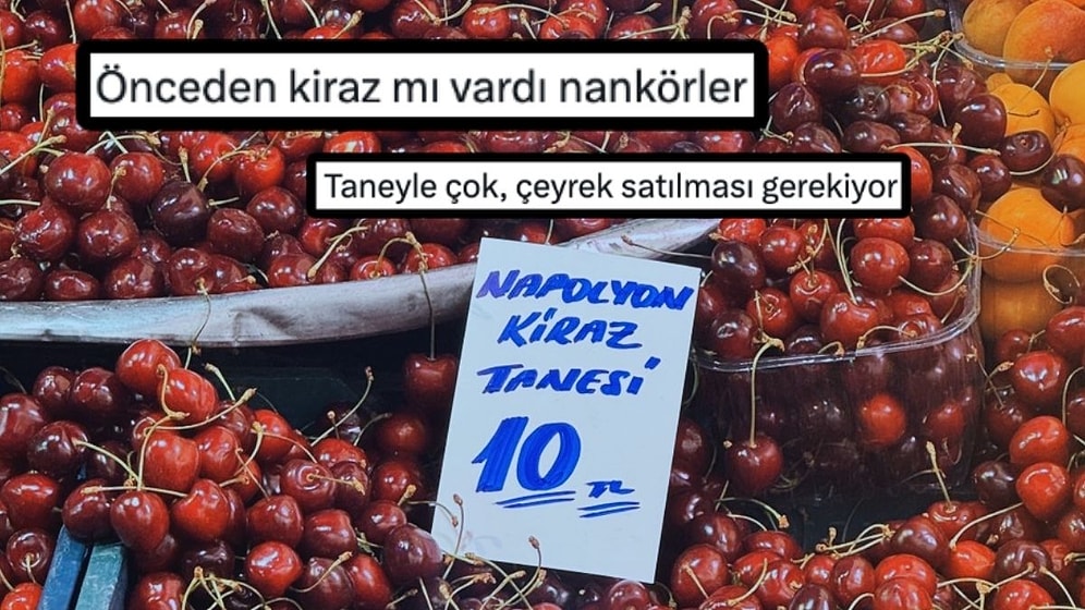 Bugünü de “Bunu da Gördük” Demeden Geçirmedik! Zirai Dondan Etkilenen Kiraz, Tanesi 10 TL’ye Satılıyor