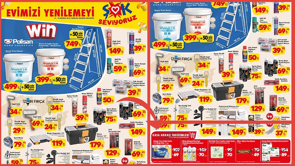 ŞOK'a Ev Yenileme Ürünleri Geliyor! 21 Haziran 2025 ŞOK Aktüel Ürünler Kataloğu