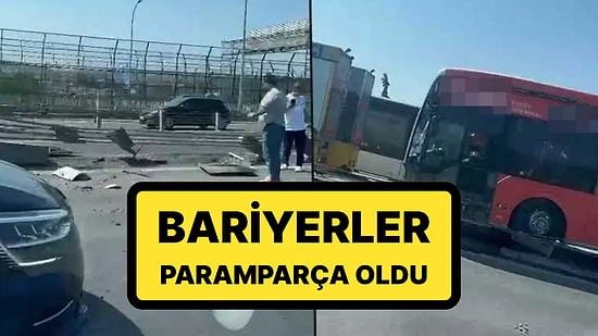 Haliç Köprüsü'nde Kaza: Kontrolden Çıkan Metrobüs Bariyerlere Çarptı