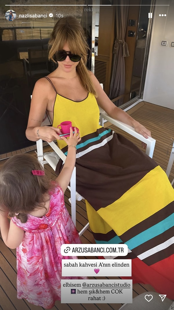 Nazlı Sabancı, bugün de yine benzer bir meseleyle gündeme geldi.