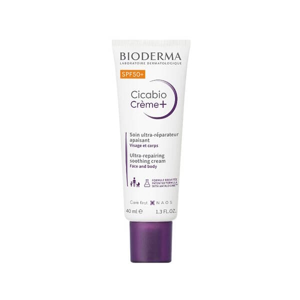 10. Bioderma Cicabio SPF50+ Güneş Koruyucu İçeren Yatıştırıcı Bakım Kremi