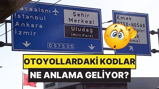 Otoyol Tabelalarında Gördüğümüz Renkler ve Kodlar Ne Anlama Geliyor?