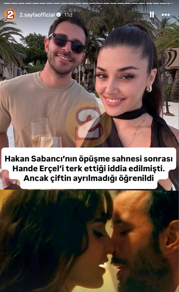 2. sayfa'nın paylaşımına göre Hande Erçel ve Hakan Sabancı'nın bu iddiaları yalanladığı söylendi.