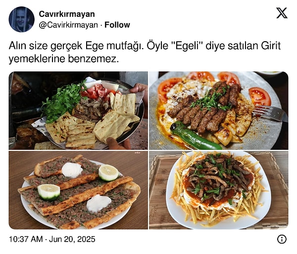 Birçok kişi bu tabağı "meze tabağı" gibi görerek ikiye bölündü. Görseli