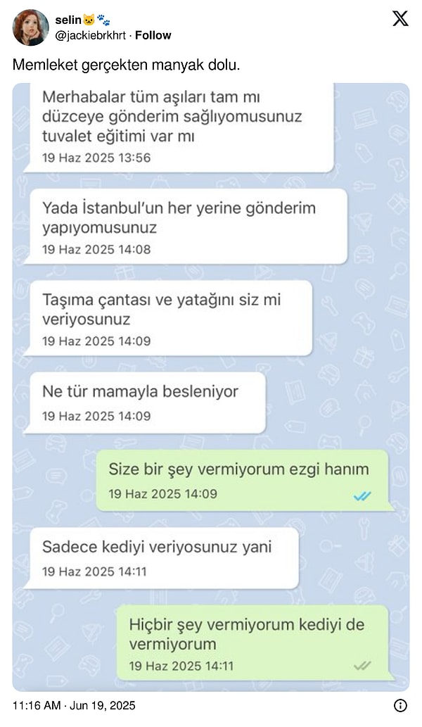 Acayip bir diyalog...