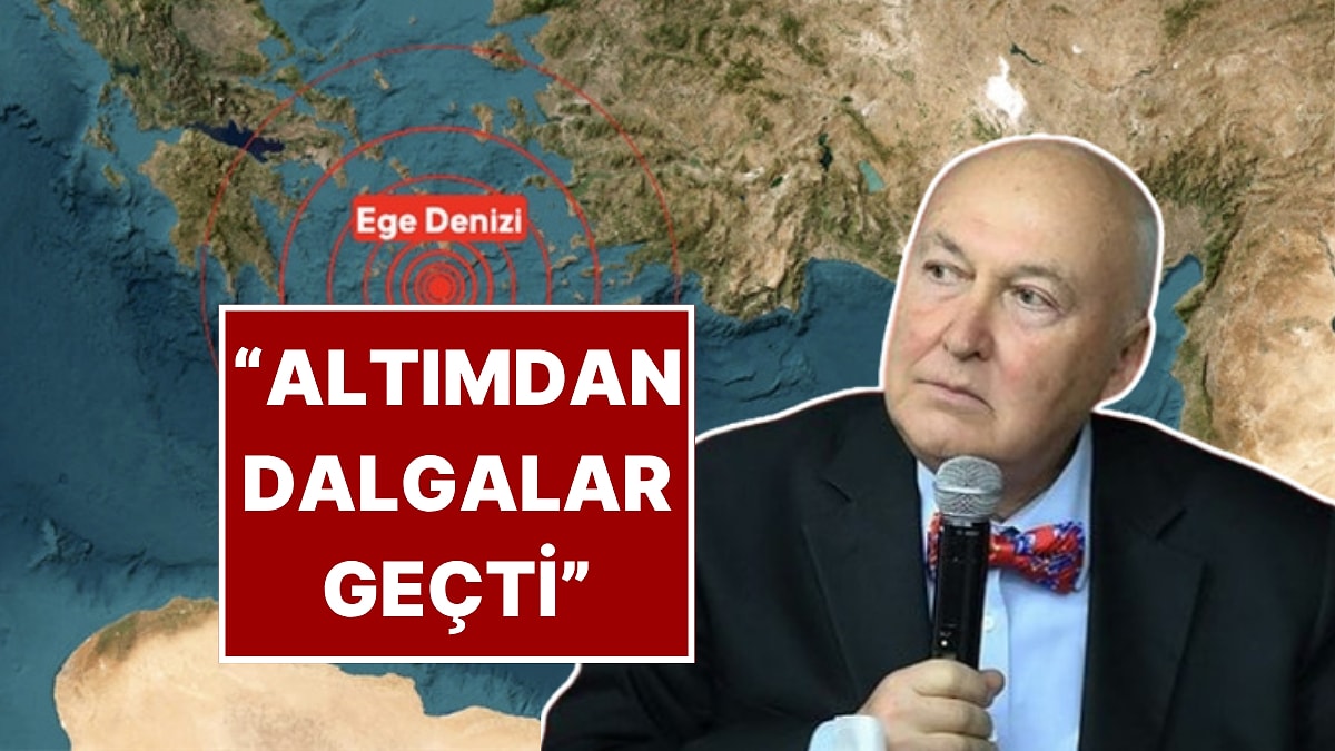 Ege Denizi&apos;nde 4.8 Büyüklüğünde Deprem! Ahmet Ercan &quot;Altımdan Dalgalar Geçti&quot; Sözüyle Paylaştı