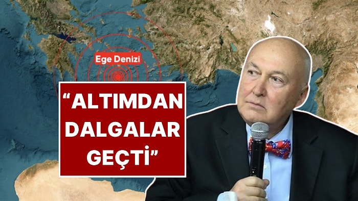 Ege Denizi'nde 4.8 Büyüklüğünde Deprem! Ahmet Ercan "Altımdan Dalgalar Geçti" Sözüyle Paylaştı