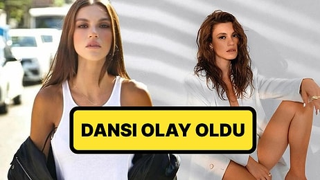Katar'da Tatil Yapan Yüsra Geyik'ten Kumsalda Bikinili Dans Şovu
