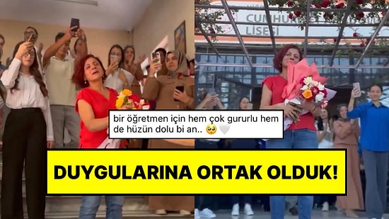 Emekliliğe Ayrılan Öğretmenin Çiçeklerle Uğurlandığı Anlar Gözlerimizi Doldurdu!
