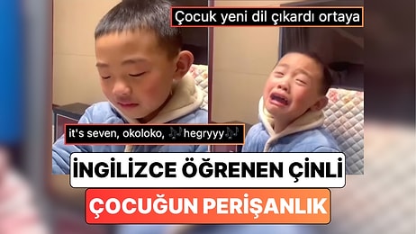 İngilizce Öğrenmeye Çalışan Çinli Çocuğun Perişanlığı Sizi İlkokul Yıllarınıza Götürecek