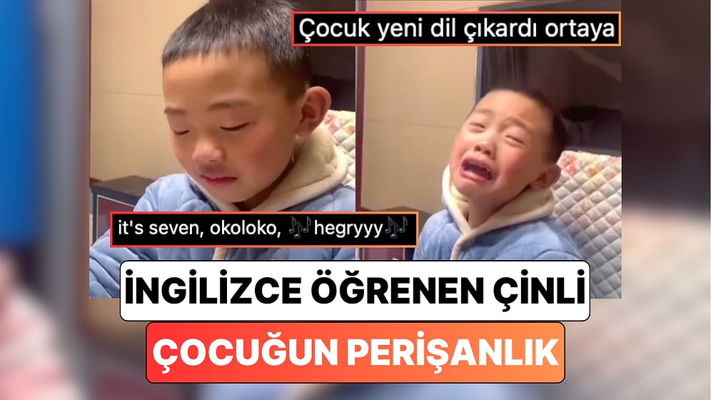 İngilizce Öğrenmeye Çalışan Çinli Çocuğun Perişanlığı Sizi İlkokul Yıllarınıza Götürecek