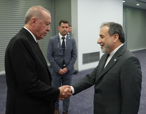 Iran Dışişleri Bakanı Abbas Arakçi, Cumhurbaşkanı Recep Tayyip Erdoğan ile görüşmek için Türkiye’ye gelmişti. Görseli