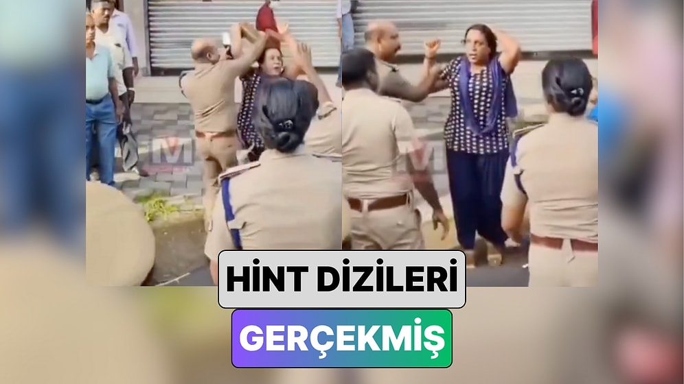 Hindistan'da Polisle Arbede Yaşayan Bir Kadının Bayılma Numarası "Hint Dizileri Gerçekmiş" Dedirtti