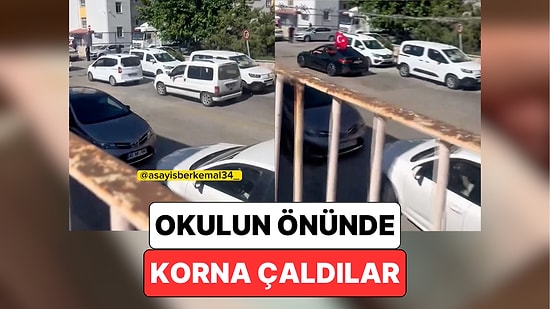Ankara'da AYT Sınavı Esnasında Korna Çalarak Okulun Yanından Geçen Düğün Konvoyu Tepki Çekti