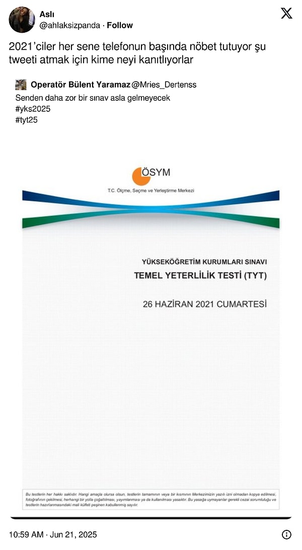 Gelin, AYT'nin stresini goygoyla atan mizahşörlerin paylaşımlarına bakalım.