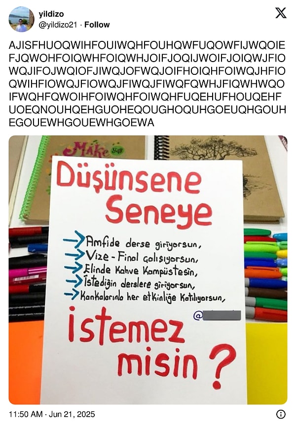 Neden üniversite hayalleri de ders çalışmak üzerine?