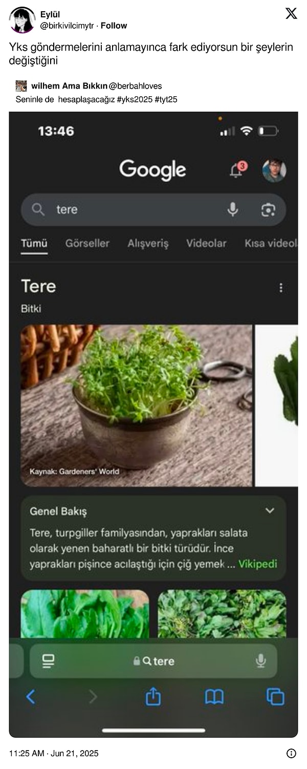 Sınav olduğunu sınav günü öğrenince.