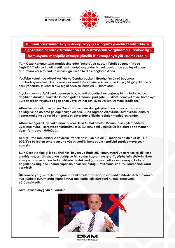 Açıklama metninin tamamına buradan ulaşabilirsiniz: