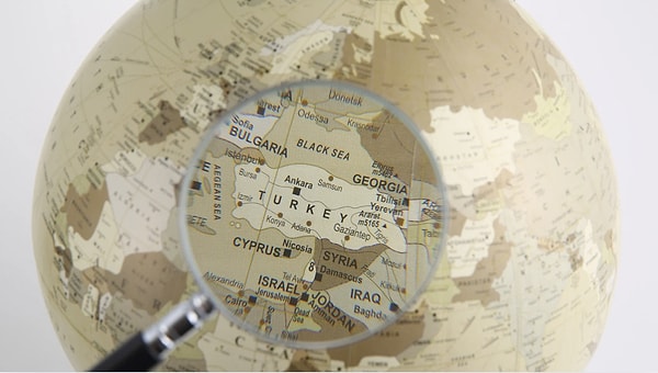Turkey's Location in Geographical Coordinates