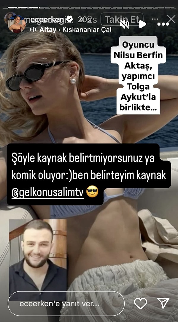 Bu paylaşımda herhangi bir kaynak görmeyen Ece Erken'se Müge Dağıstanlı'ya büyük bir taş attı.