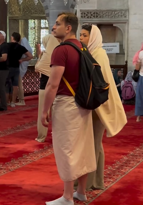 Görüntüler Süleymaniye Camii’nde kayda alındı.