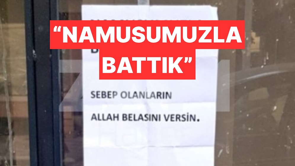 İflas Eden İşletmenin Astığı Afiş Sosyal Medyada Gündem Oldu: "Sebep Olanların Allah Belasını Versin"