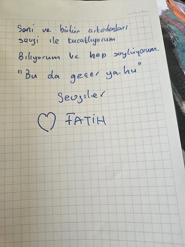 Silivri'de iyi muamele gördüğünü anlatan Altaylı mektubunu "Bu da geçer yahu" sözleriyle bitirdi.
