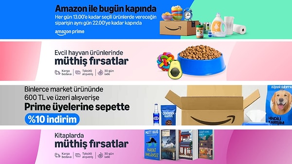 Amazon.com.tr kampanyaları ve detaylarına ulaşabileceğiniz linkler aşağıda 👇🏽 Görseli