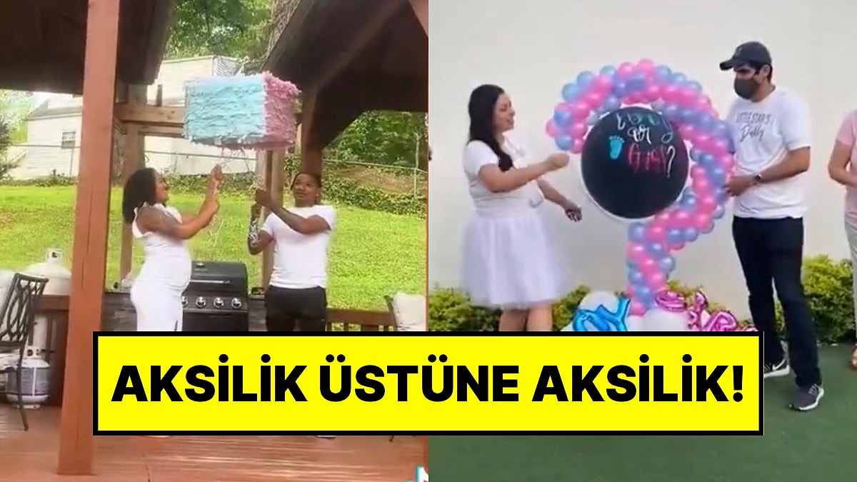 Cinsiyet Partilerinde Yaşanan Aksilikler Derlendi: Ortaya Çıkan Görüntüler Sosyal Medyada İlgi Gördü