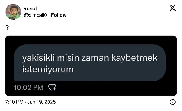 Bu kadar net olmayın.
