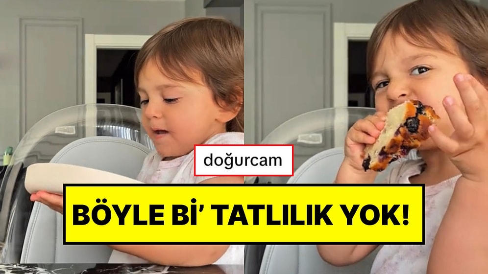 Kekini Yemek İçin Annesinin Gelmesini Bekleyen Tatlı Kızın Sabırsızlandığı Anlar Kalpleri Eritti