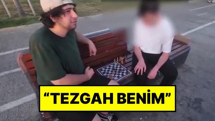 Kadıköy’de Bir Kişi Bankta Satranç Oynayan Gençleri “Tezgah Benim” Diyerek Kaldırmak İstedi