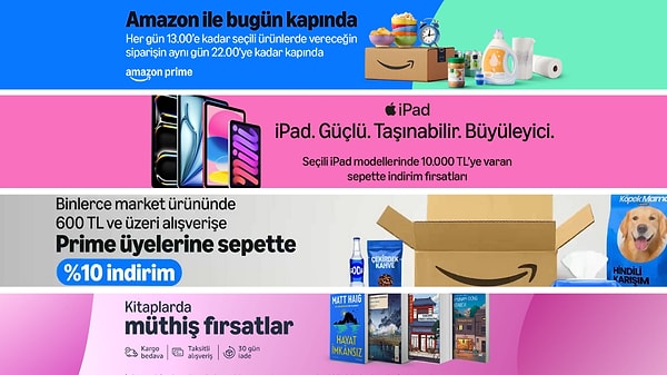 Amazon.com.tr kampanyaları ve detaylarına ulaşabileceğiniz linkler aşağıda 👇🏽