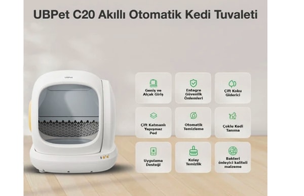 UBPet Ucat C20 Akıllı Otomatik Kedi Tuvaleti