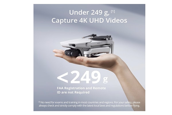 Drone'un en önemli özelliklerinden biri olan kamera, 4K 30 FPS video kaydı yapabilme kapasitesine sahip.