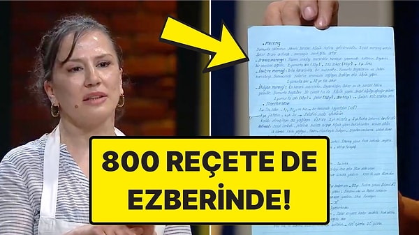 MasterChef'te Yapılmış 800 Tarifi Ezberleyen Yarışmacı Jüriyi Şoke Etti!