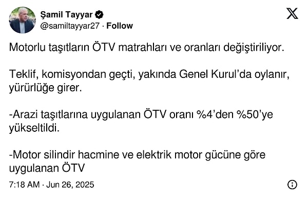 Şamil Tayyar’ın paylaşımı 👇 Görseli